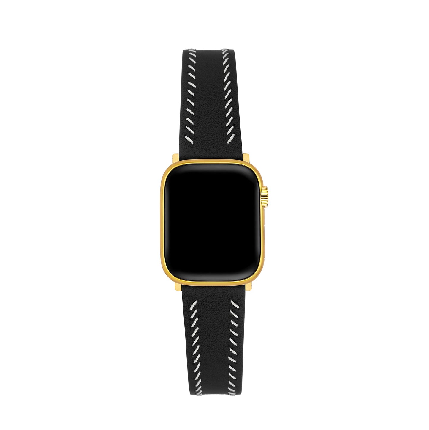 Unisex Leather Band with Stitching Detail for Apple Watch
