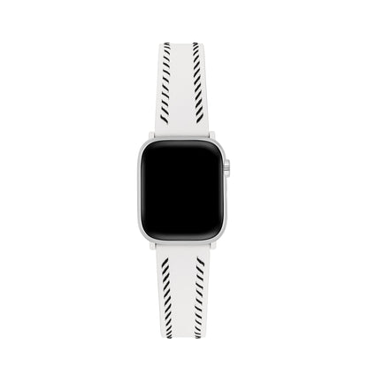 Unisex Leather Band with Stitching Detail for Apple Watch