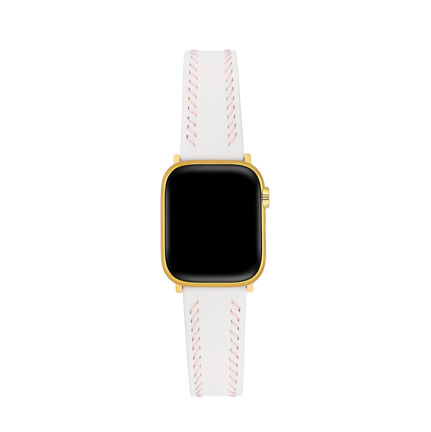 Unisex Leather Band with Stitching Detail for Apple Watch