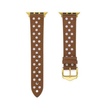 Chic Polka Dot Leather Band for Apple Watch