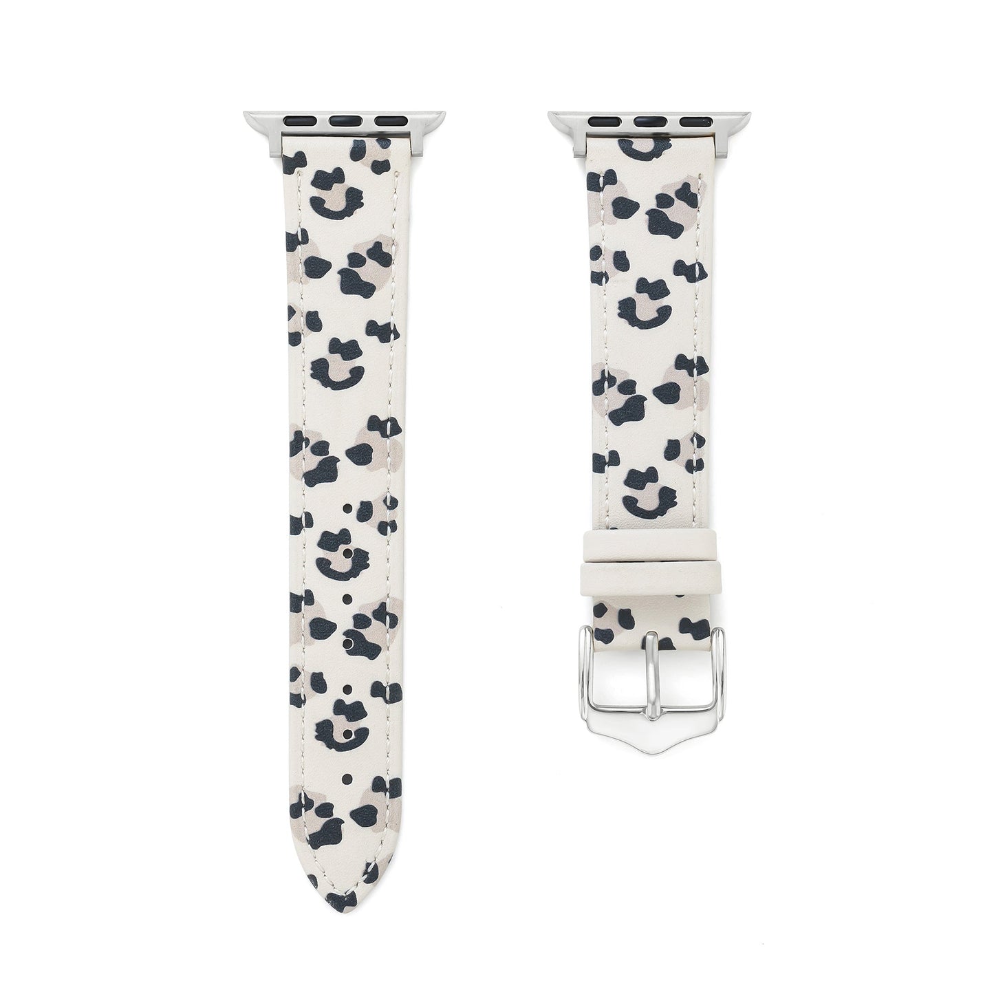 Leopard Print Leather Watch Band for Apple Watch - Premium Leather Strap