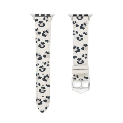 Leopard Print Leather Watch Band for Apple Watch - Premium Leather Strap