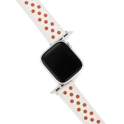 Chic Polka Dot Leather Band for Apple Watch