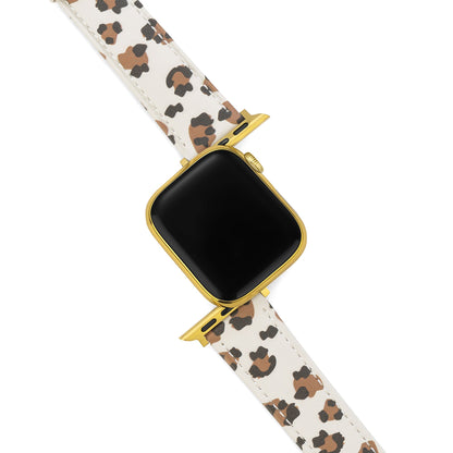 Leopard Print Leather Watch Band for Apple Watch - Premium Leather Strap