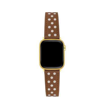 Chic Polka Dot Leather Band for Apple Watch