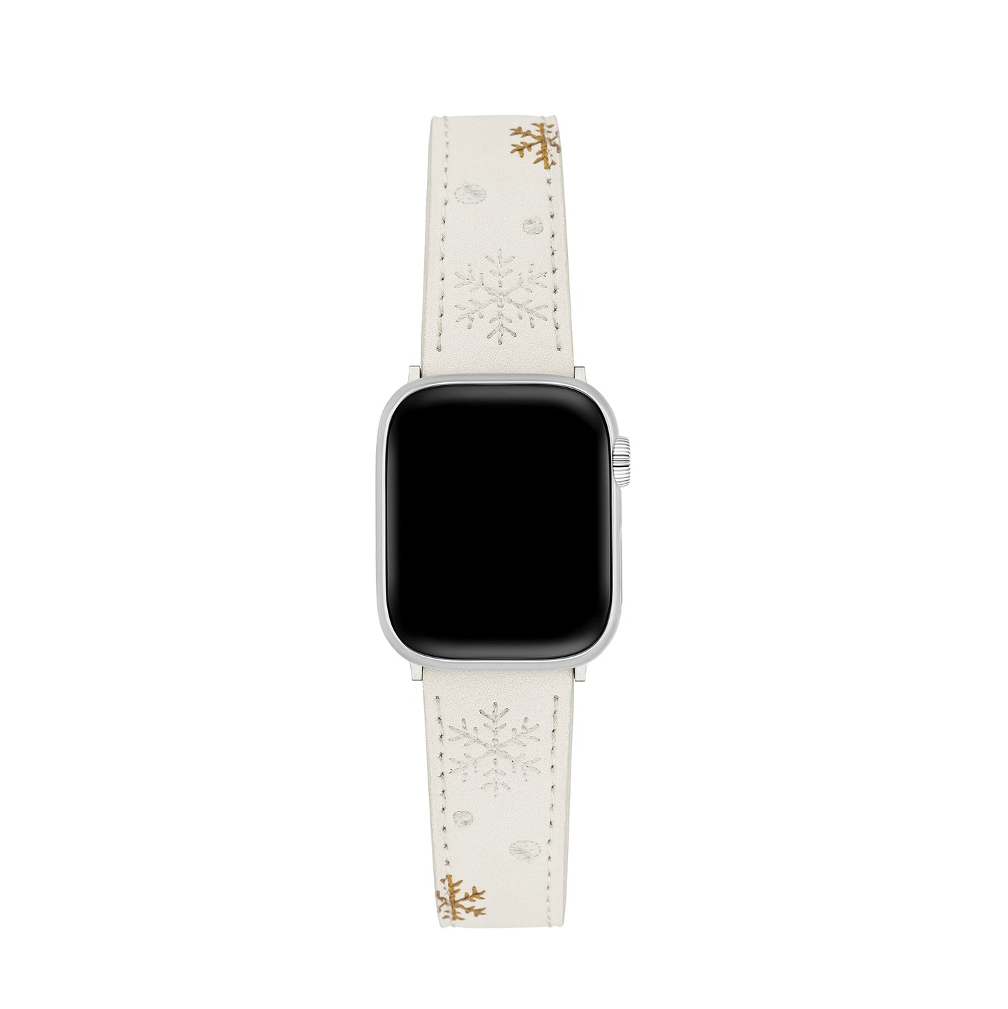 Festive Christmas Snowflake Embroidered Apple Watch Band