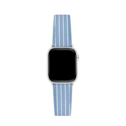 Premium Striped Leather Strap for Apple Watch