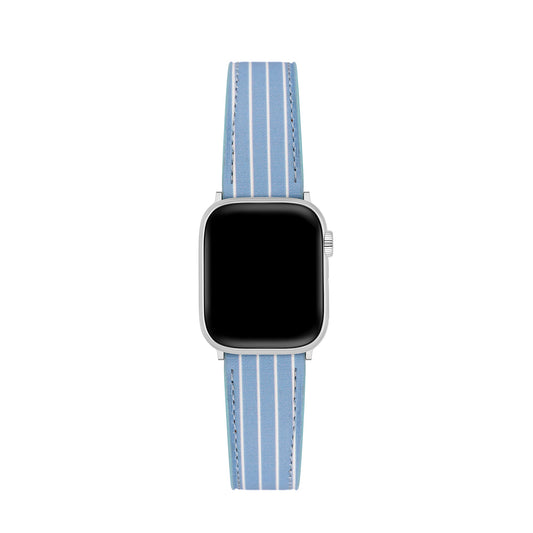 Premium Striped Leather Strap for Apple Watch