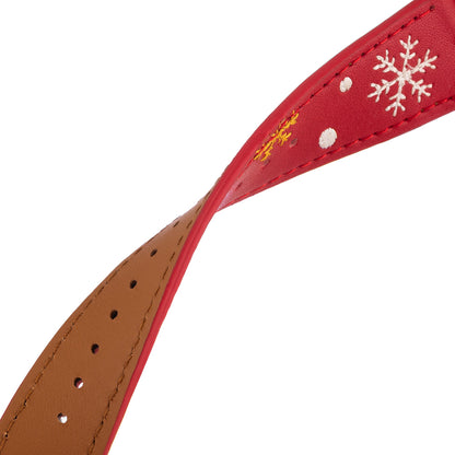 Festive Christmas Snowflake Embroidered Apple Watch Band