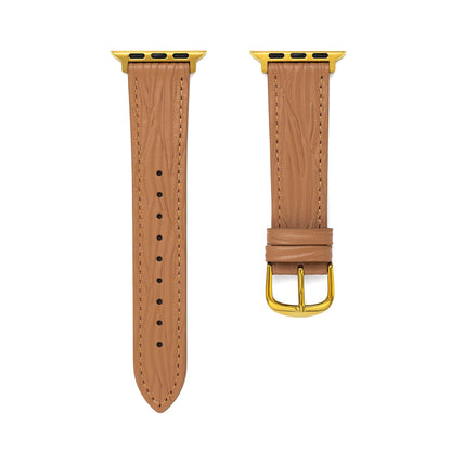 Premium Textured Leather Watch Band for Apple Watch
