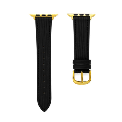 Premium Textured Leather Watch Band for Apple Watch