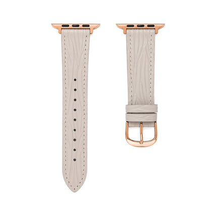 Premium Textured Leather Watch Band for Apple Watch