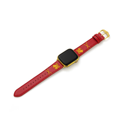 Festive Christmas Bell Embroidered Apple Watch Band