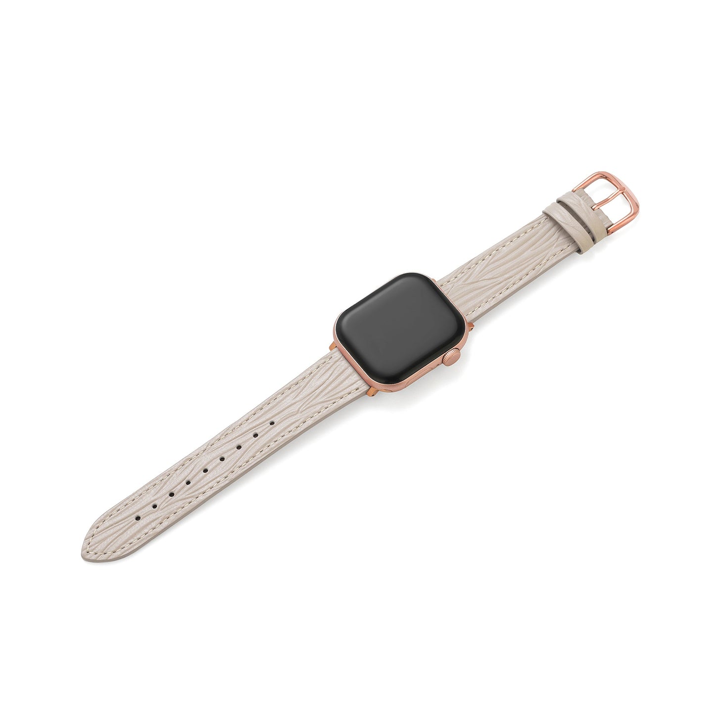 Premium Textured Leather Watch Band for Apple Watch