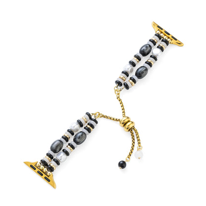 Harmonic Natural Stone Beaded Apple Watch Band