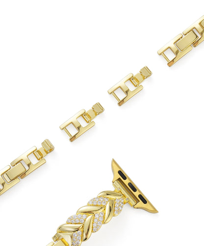 Premium Zircon Braided Copper Watch Band for Apple Watch