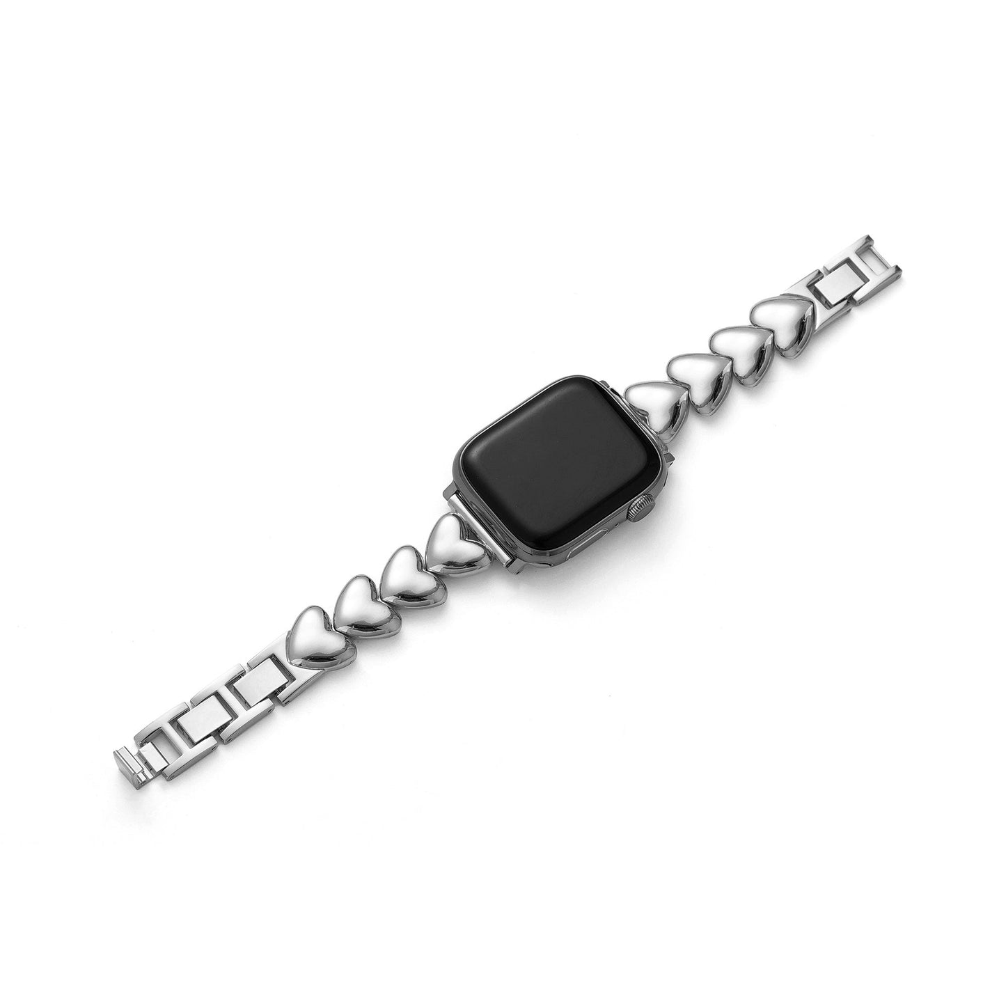 Sleek Polished Love Metal Band for Apple Watch