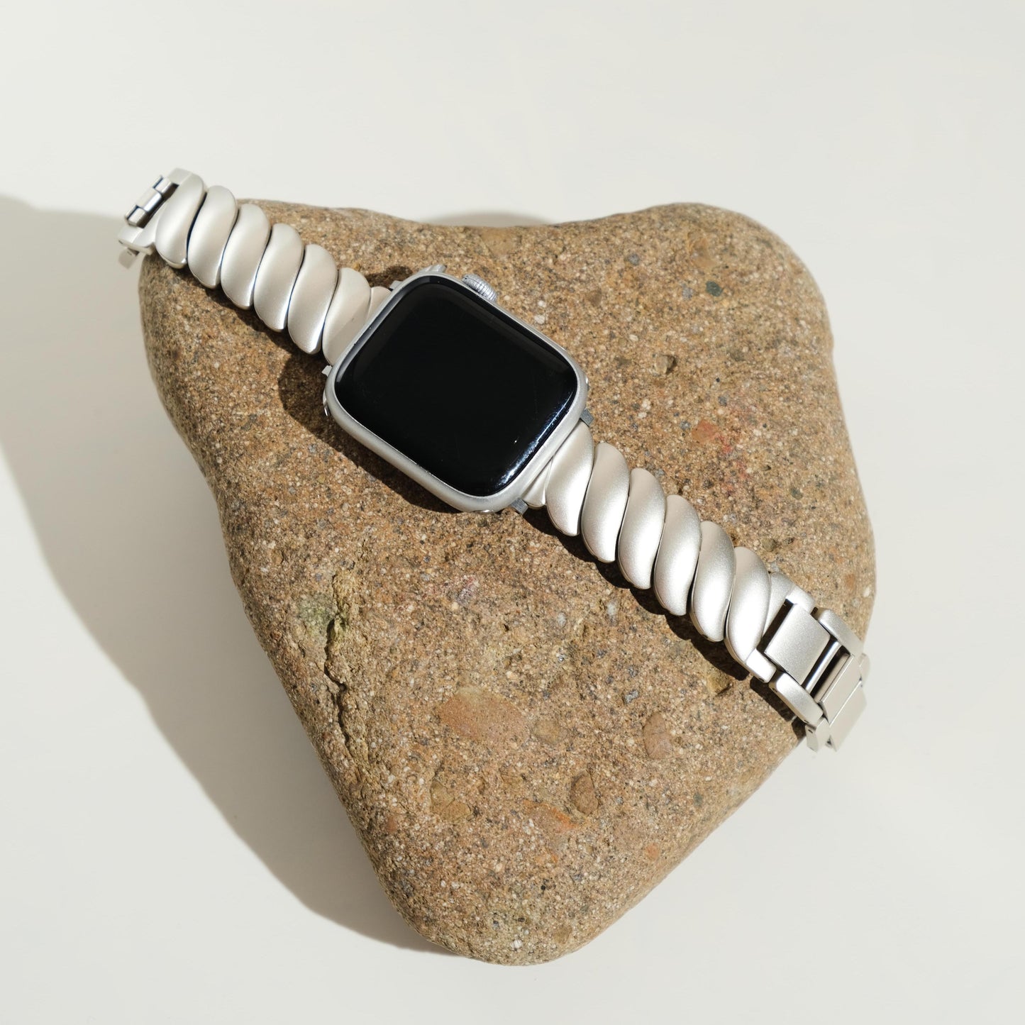 Elegant Wavy Stainless Steel Band for Apple Watch