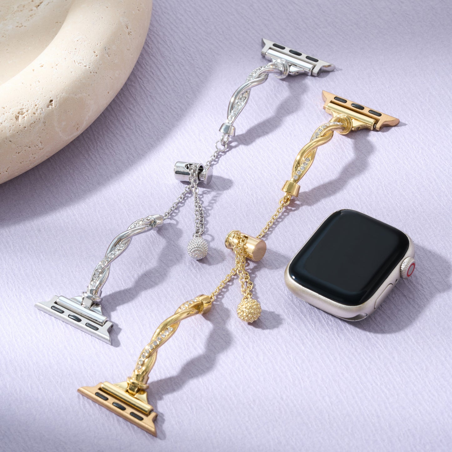 Slim-Twist Metal Band for Apple Watch – Ultra-Sleek Stainless Steel Strap