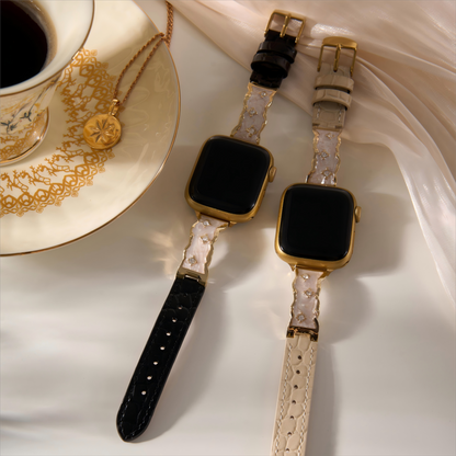 Celestial Leather Strap for Apple Watch – Premium, All-Day Comfort