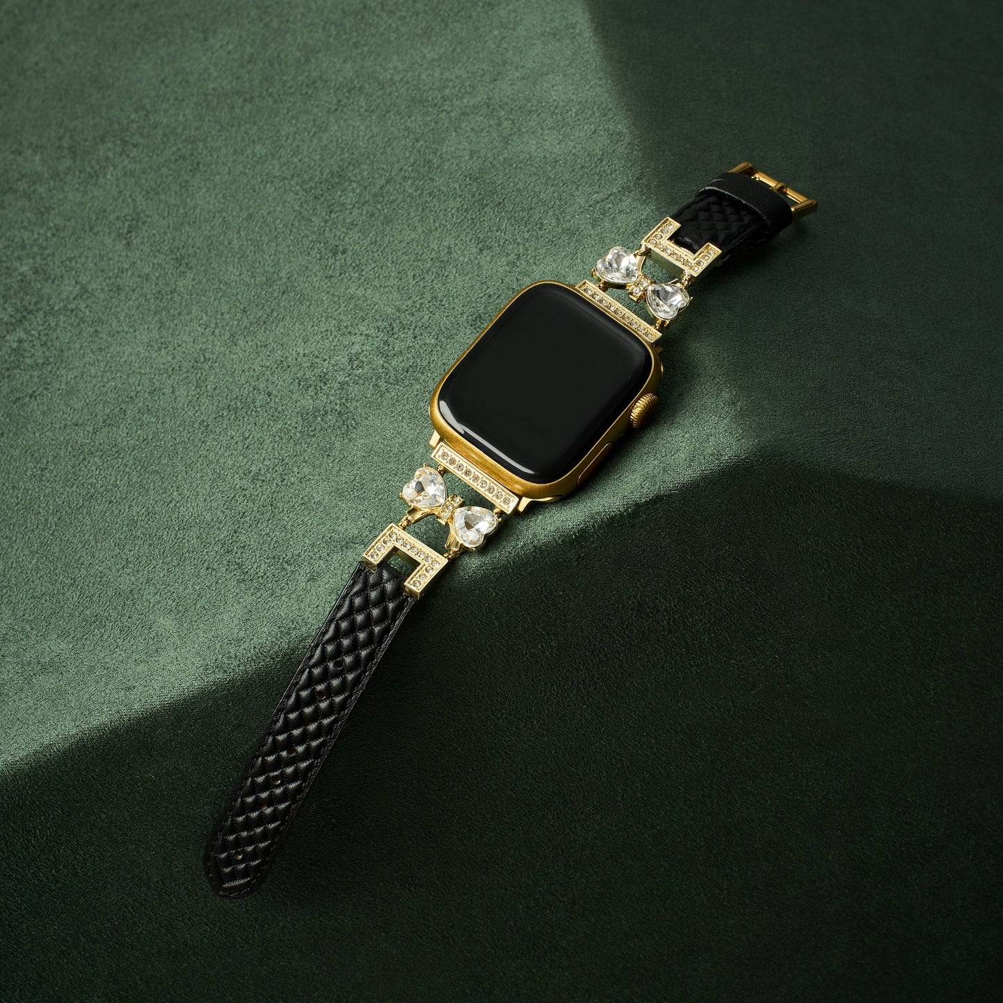 Elegant Bowknot Leather Band for Apple Watch - Premium Leather, All-Day Comfort