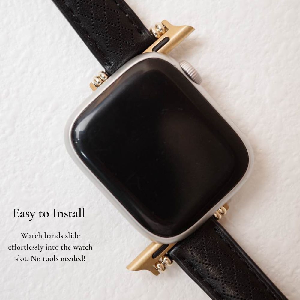 Floral Double-Layered Apple Watch Bracelet – Elegant, Chic Floral Band