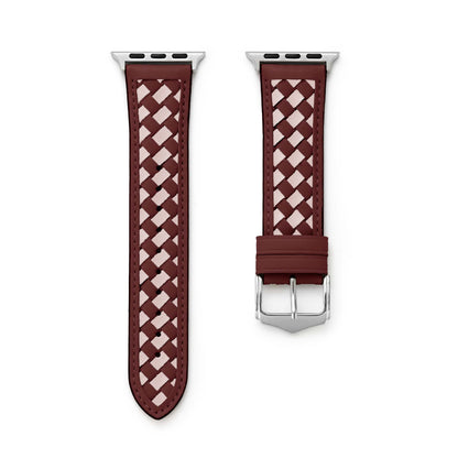 Premium Braided Leather Watch Band for Apple Watch