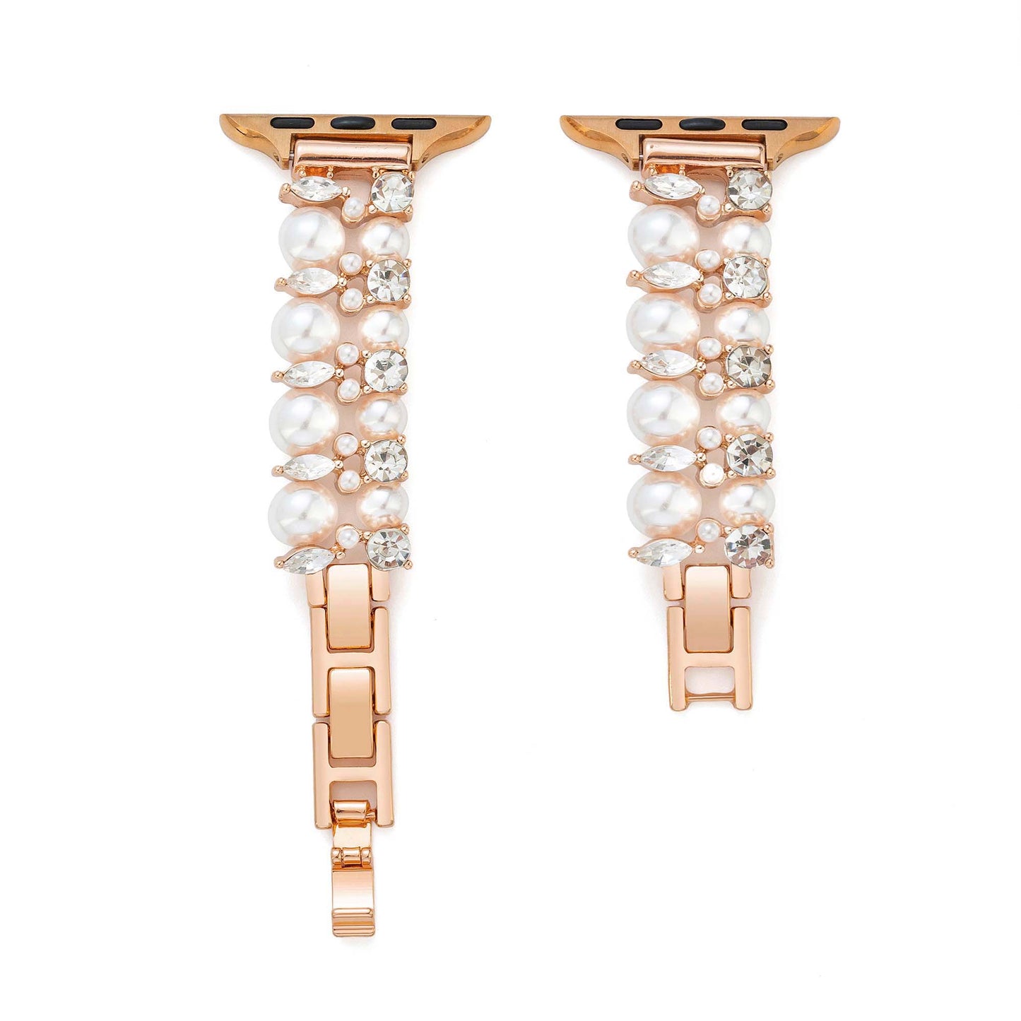 Pearly Crystal Apple Watch Band – Elegant Pearl Crystal Strap