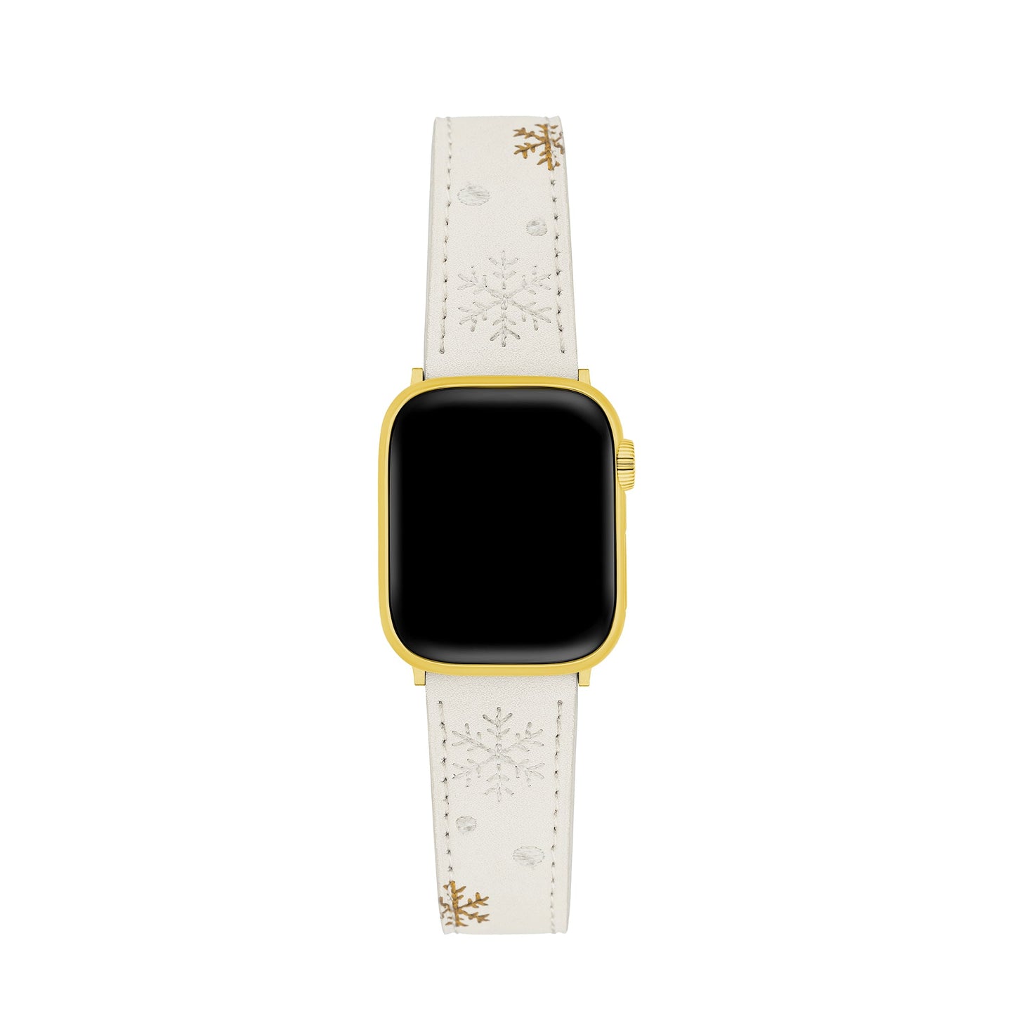 Festive Christmas Snowflake Embroidered Apple Watch Band
