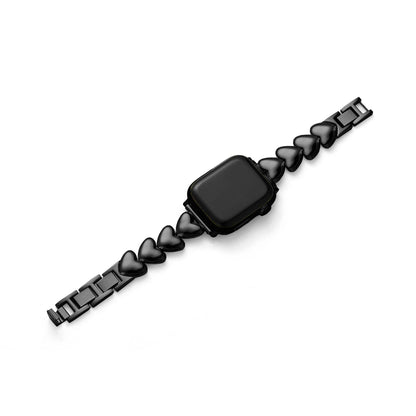 Sleek Polished Love Metal Band for Apple Watch