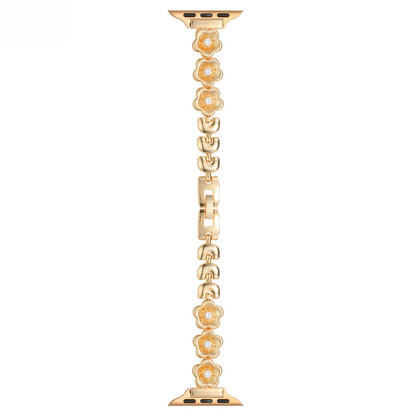 Floral Copper Apple Watch Band – Elegant Petal-Pattern Strap