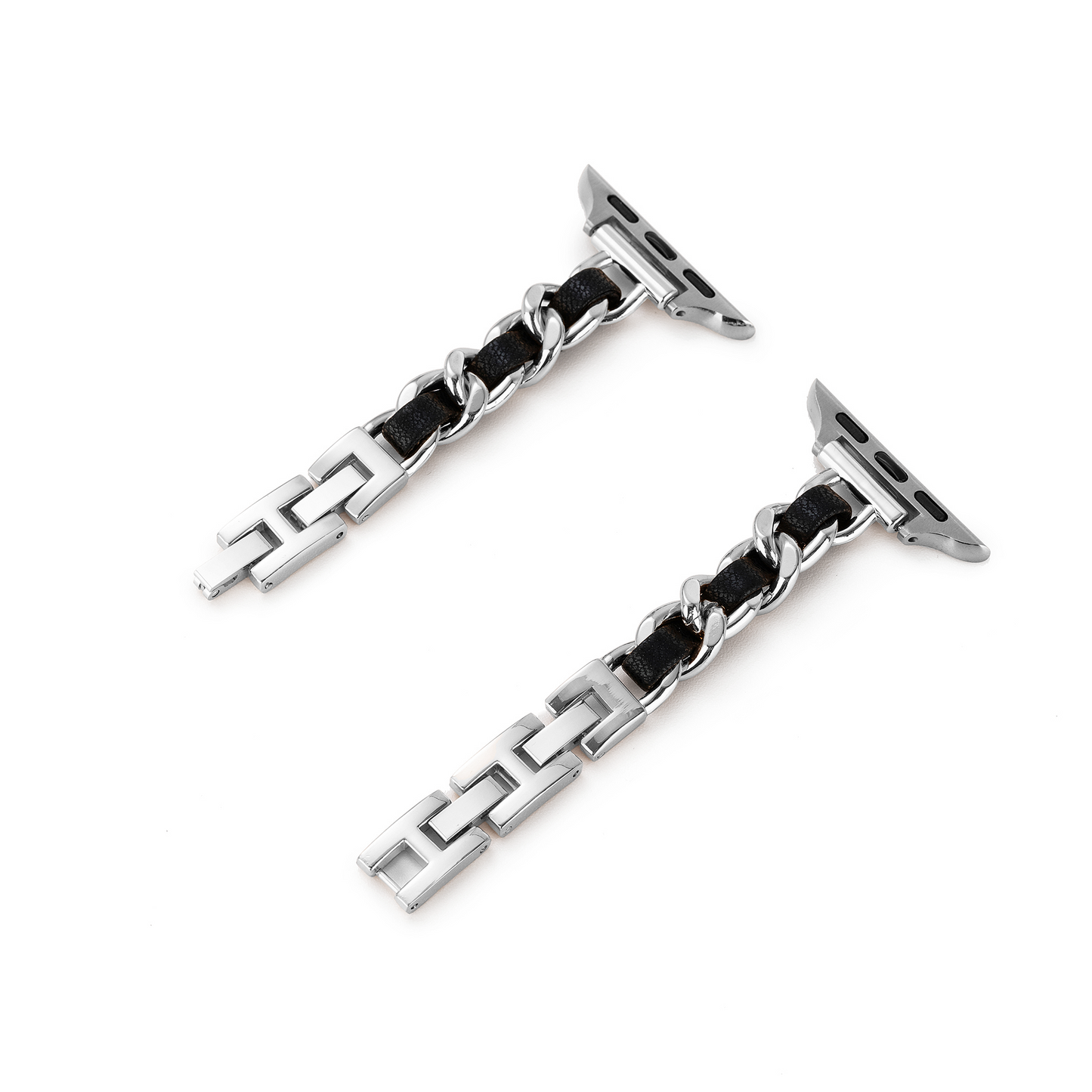 Twisted Metal Stainless Steel Link Watch Band for Apple Watch
