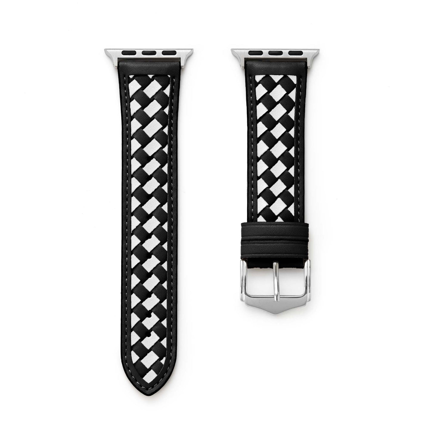 Premium Braided Leather Watch Band for Apple Watch