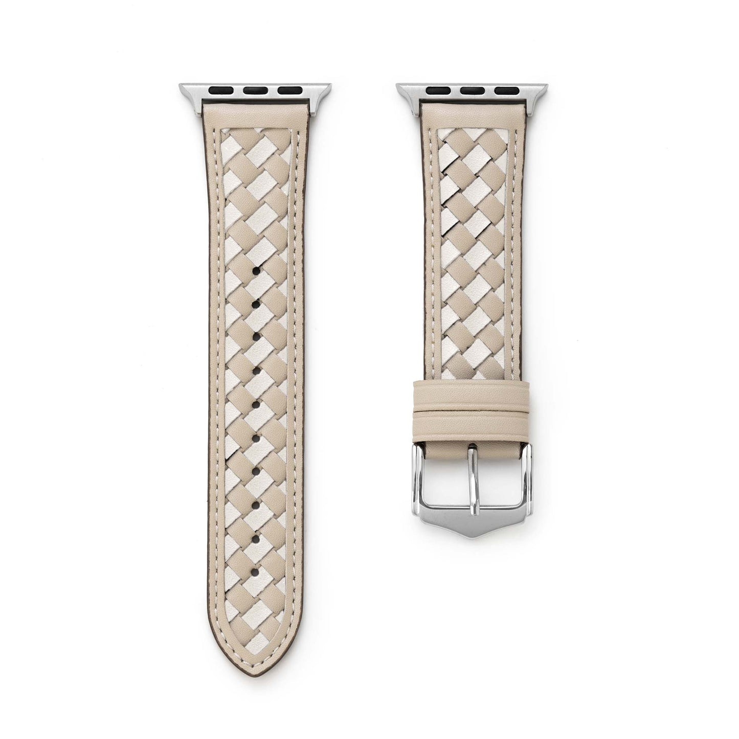 Premium Braided Leather Watch Band for Apple Watch