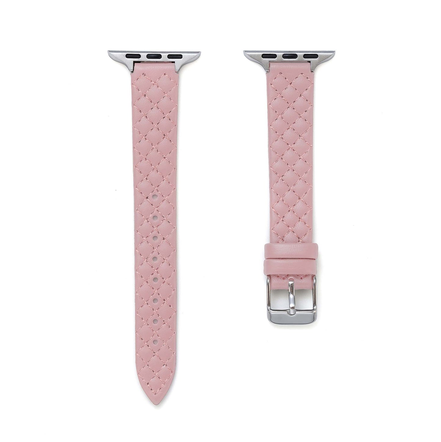 Luxurious Quilted Leather Apple Watch Band – Elegant & Durable