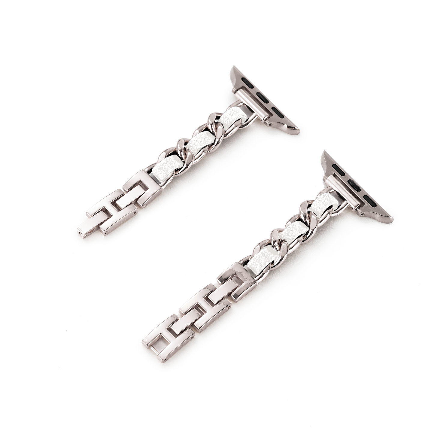 Twisted Metal Stainless Steel Link Watch Band for Apple Watch