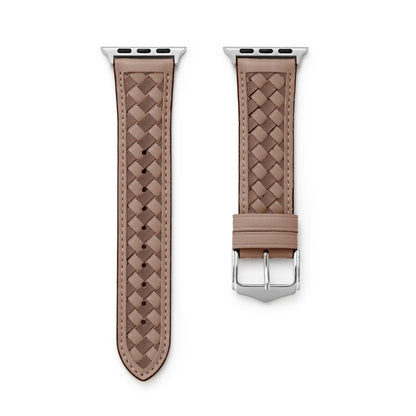 Premium Braided Leather Watch Band for Apple Watch