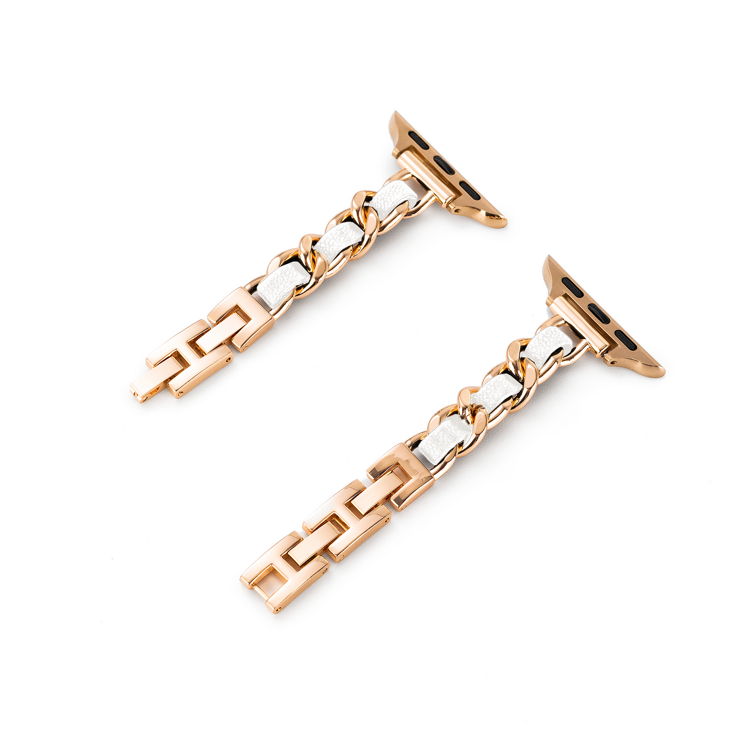 Twisted Metal Stainless Steel Link Watch Band for Apple Watch