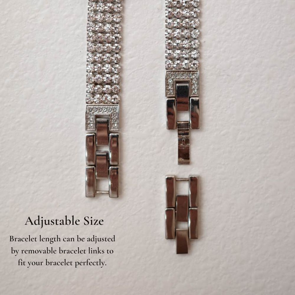 Diamond-Studded Apple Watch Band - Luxurious Sparkle for Elegant Style