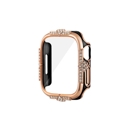 Diamond-Accent Contrasting Watch Case