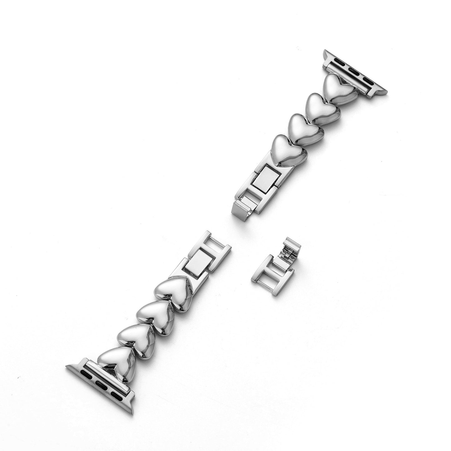 Sleek Polished Love Metal Band for Apple Watch