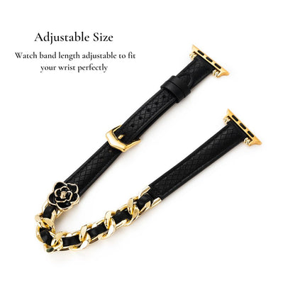 Floral Double-Layered Apple Watch Bracelet – Elegant, Chic Floral Band