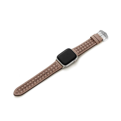 Premium Braided Leather Watch Band for Apple Watch
