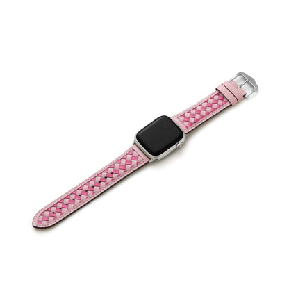 Premium Braided Leather Watch Band for Apple Watch
