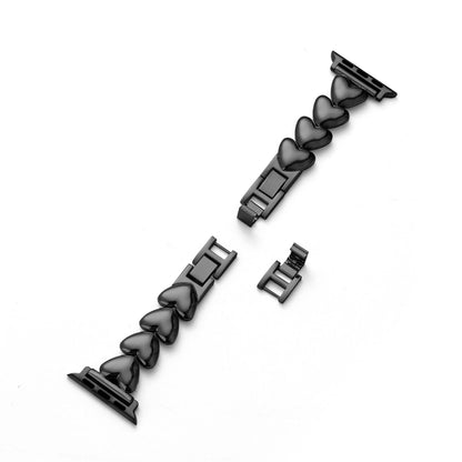 Sleek Polished Love Metal Band for Apple Watch