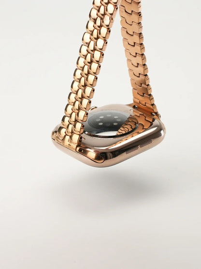 Sleek Rounded-Link Metal Bracelet