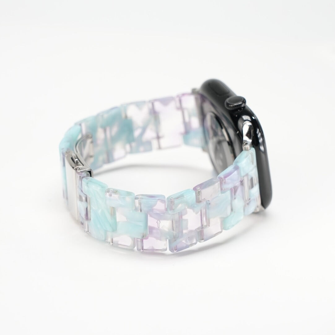 Elegant Carrara Marble Resin Link Strap
