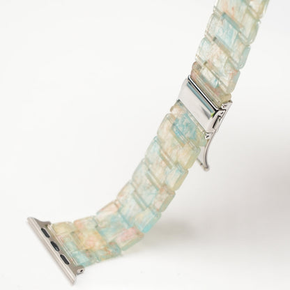 Elegant Carrara Marble Resin Link Strap