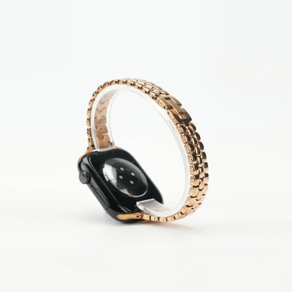 Sleek Rounded-Link Metal Bracelet