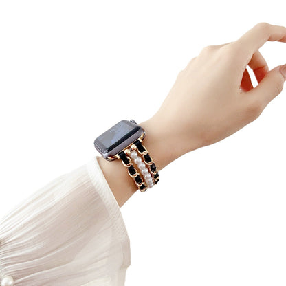 Elegant Pearl & Metal Link Bracelet